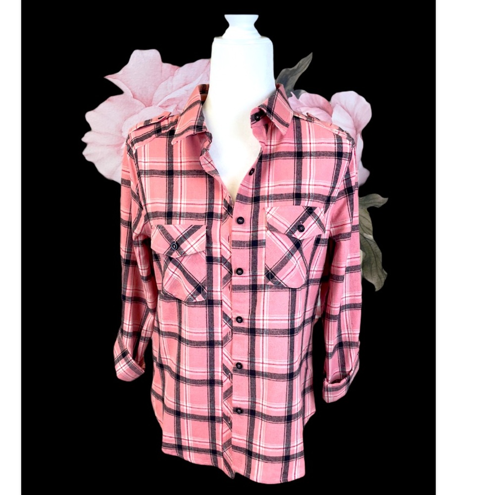 Women’s Love Tree Button Up Shirt - Roll Sleeves